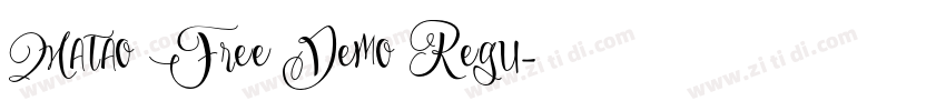 Matao Free Demo Regu字体转换